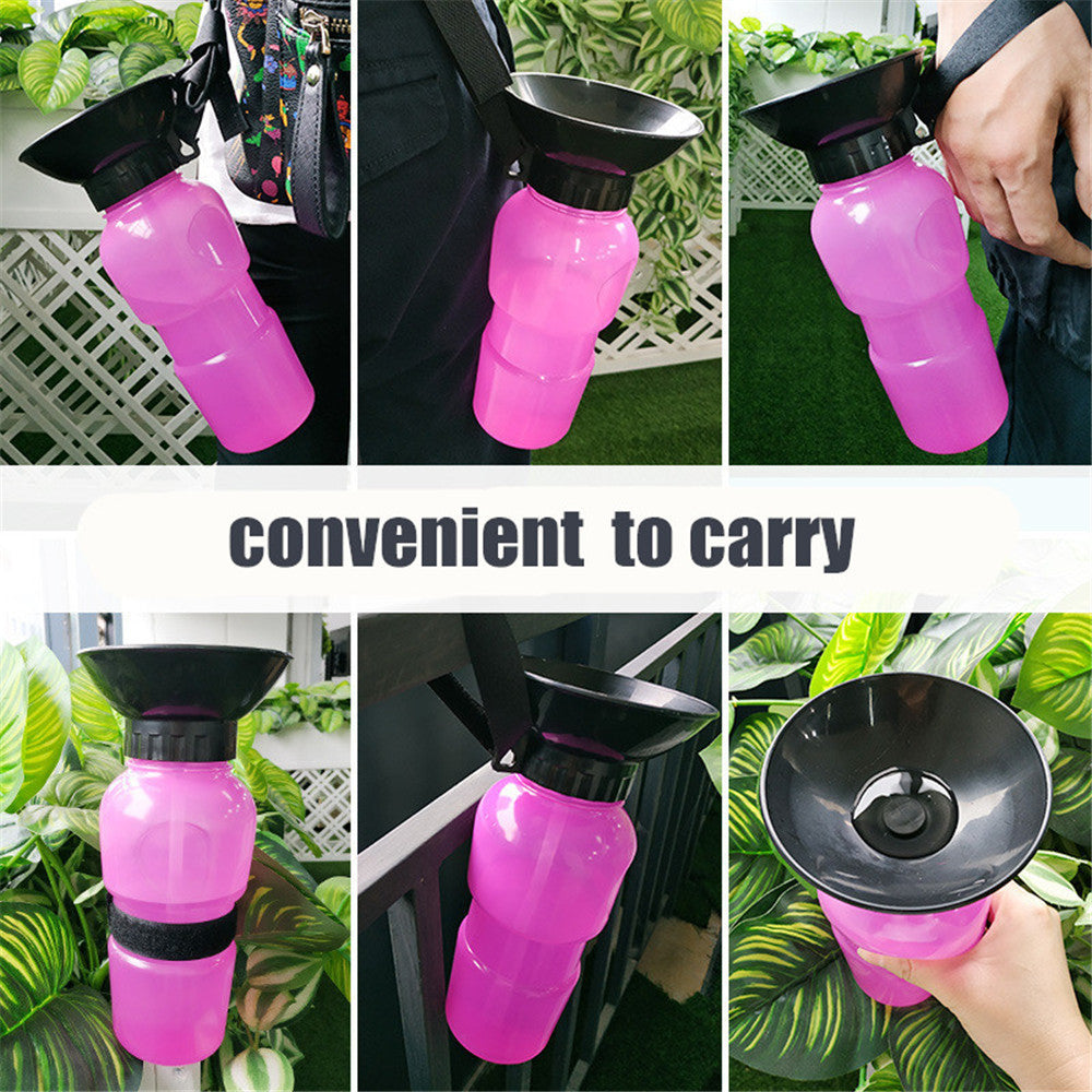 Pet Drinking Water Bottle Squeeze Type Portable