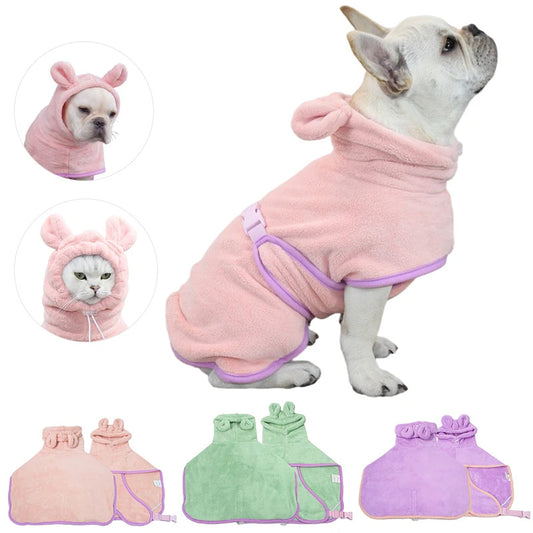 Pet Bathrobe Super Absorbent Microfiber